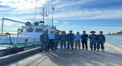 Đoàn kiểm tra liên ngành tuyên truyền và xử lý 03 chủ tàu cá vi phạm về khai thác thủy sản trên vùng biển ven bờ, vùng lộng tỉnh Nghệ An