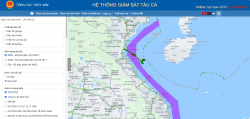 Trực theo dõi, xử lý thông tin dữ liệu giám sát hành trình tàu cá tháng 8 năm 2024